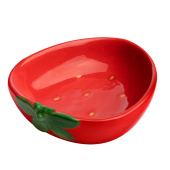  Миска керамическая для мелких животных "Клубника", 0,05л,