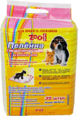 V.I.Pet Пеленка гигиеническая антибактериальная, 60*60 см, 35 шт