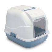 IMAC Туалет MY CAT для кошек закрытый, пепельно-синий, 50*40*40 см