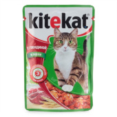 Kitekat консервы для кошек, говядина, 85 г