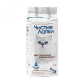 Чистые лапки наполнитель комкующийся для кошек, 5 кг