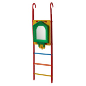 Бриллиант Игрушка для птиц Лестница с зеркалом 