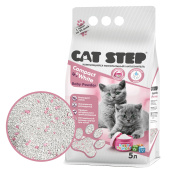 Cat Step Compact White Baby Powder наполнитель комкующийся минеральный для котят 5 л 
