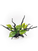 BARBUS Коряга с растениями 34*16*20 см DECOR 202