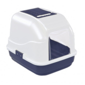 IMAC EASY CAT Закрытый туалет для кошек, синий, 50х40х40 см