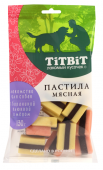 TiTBiT Лакомство для собак Пастила мясная с бараниной клюквой и медом 130 г