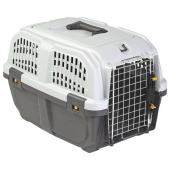 MPS Переноска SKUDO 1 с металлической дверцей с замком серая 48х31,5х31h см