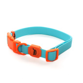 Triol Ошейник из биотана "Лазурный апельсин" L, голубой, 25*450-680мм