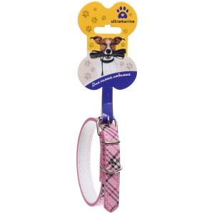  Ошейник для собак 1,5*37см "Шотландская клетка" Ultramarine цвет:  