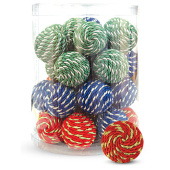 Triol Игрушка для кошек "Шарик пёстрый", d55 мм