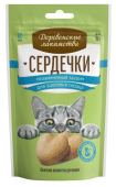 Деревенские лакомства Сердечки для кошек с таурином для здоровья сердца, 30 г