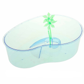 BARBUS Террариум для черепах с островком и пальмой, 35х23,5х10 см