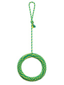 Doglike Кольцо-качели для птиц Petsiki RingRay 280 cotton GGY (Зеленый-зеленый-желтый)