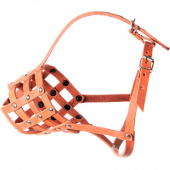 Зооник Намордник кожаный №4 (немецкая овчарка, восточно-европейская овчарка)