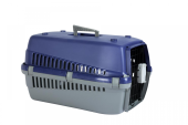 Чистый котик Переноска для домашних животных 58х38х34 см, синий