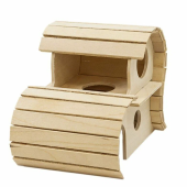 Ашера Домик для грызунов 2-х этажный "Апартаменты" (фанера) 