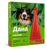 Apicenna Дана Ультра капли против клещей и блох для собак и щенков более 20 кг, 3,2 мл