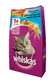 Whiskas Вкусные подушечки с нежным паштетом. Аппетитный обед с лососем, 1,9 кг