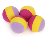 Чистый котик Игрушка для кошек Мячик полосатый, 3 см