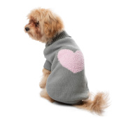 Gamma Свитер для животных "Сердечко" L, серый, дл.изделия по спине 35см