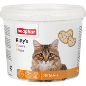 Beaphar Кормовая добавка Kitty's + Taurine-Biotine с биотином и таурином для кошек, 750 таблеток