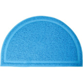 Triol Коврик для кошачьего туалета полукруглый, голубой, 40*25 см