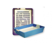 Зооэкспресс Туалет КИС глубокий с сеткой для кошек, 42*31*9,5 см