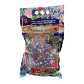 Золото морей Грунт для аквариума Мраморная Крошка МИКС 2-5 мм 3,5 кг, Г-36