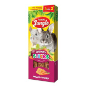 Happy Jungle Палочки для крупных грызунов, мед и овощи, 3 шт. 90 г