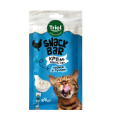 Triol Лакомство для кошек "Крем из курицы с тунцом", 40г, серия SNACK BAR