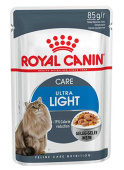 Royal Canin Ultra Light, консервы в желе для склонных к полноте кошек, 85 г