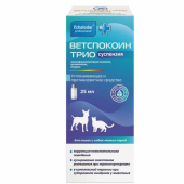 Pchelodar Ветспокоин Трио суспензия для кошек и собак мелких пород, 25 мл