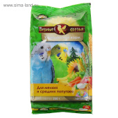 Верные друзья Корм для мелких и средних попугаев пакет 500 г