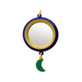 Зооник Игрушка для попугая зеркало с месяцем