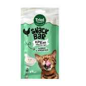 Triol Лакомство для кошек "Крем из курицы с макрелью", 40г, серия SNACK BAR