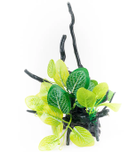BARBUS Коряга с растениями 23*17*15 см DECOR 210