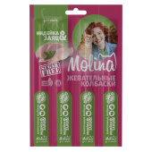 Molina Жевательные колбаски для кошек Индейка и заяц, 4 шт. по 5 г