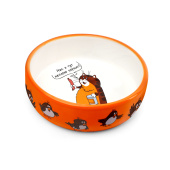 Triol СОЮЗМУЛЬТФИЛЬМ Миска для животных керамическая "Сытый кот", 0.35л