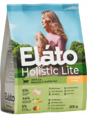 Elato Holistic Lite Adult Cat Chicken & Turkey / Beautiful & Healthy Hair сухой корм для кошек, для красивой и здоровой шерсти с курицей и индейкой, 
