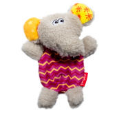 GiGwi Игрушка для собак Слон со сменными пищалками 13см, серия PLUSH FRIENDZ