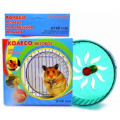 Зоомарк Колесо для грызунов пластик, большое закрытое, диаметр 14 см