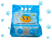 Золотой кот Комкующийся наполнитель для туалета кошек, 4 кг