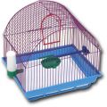Зоомарк Клетка для птиц, большая полукруглая комплект, 35*28*46 см