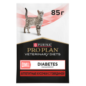 Pro Plan DM Diabetes Management Пауч для кошек при диабете говядина 85 гр.