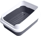 Россия Туалет "Сима" ЛЮКС с сеткой+борт (серый) 