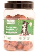 BIOHAUS Лакомство для собак Косточки утиные, 750 г BHS009