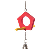 Triol Игрушка для птиц "Качели-домик", 175/205*125мм