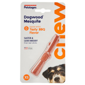 Petstages Petstages игрушка для собак Mesquite Dogwood с ароматом барбекю 10 см очень маленькая