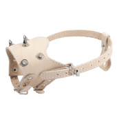 Triol Намордник кожаный с шипами M, 9*9*9 см