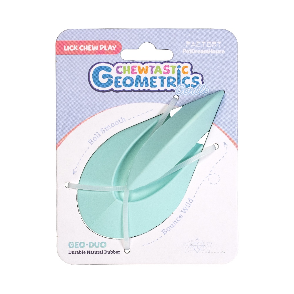  Игрушка интерактивная для собак из натурального каучука Chewtastic Geometrics Geo-Duo, 